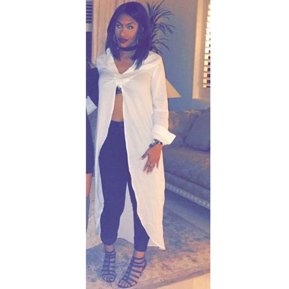 long white blouse - Picture 1 of 1